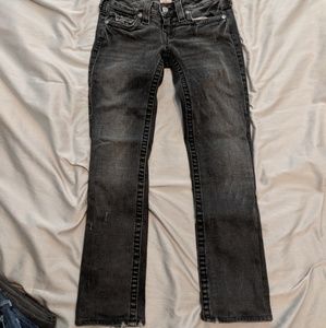 True Religion Billy Crop Swarovski buttons. Rare